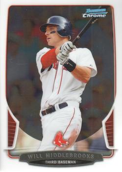 2013 Bowman Chrome #91 Will Middlebrooks Front