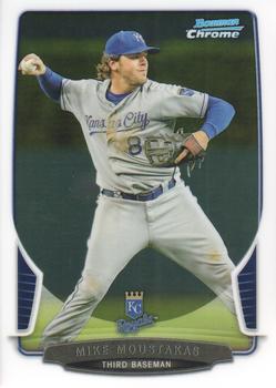 2013 Bowman Chrome #122 Mike Moustakas Front