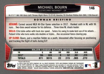 2013 Bowman Chrome #146 Michael Bourn Back