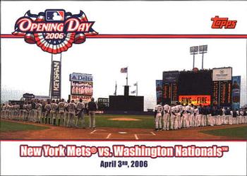 2006 Topps - Opening Day #OD-MN New York Mets vs. Washington Nationals Front