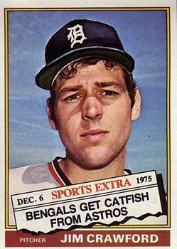 1976 Topps - Traded #428T Jim Crawford Front