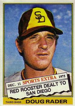 1976 Topps - Traded #44T Doug Rader Front