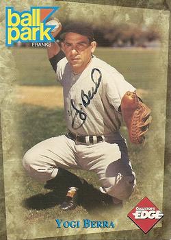 1995 Collector's Edge Ball Park Franks Autographs #NNO Yogi Berra Front