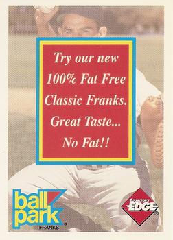 1995 Collector's Edge Ball Park Franks Autographs #NNO Yogi Berra Back