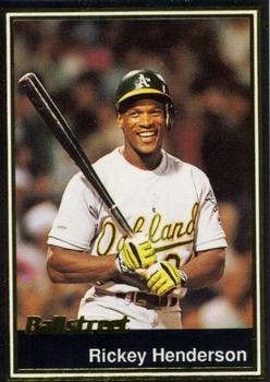 1991 Ballstreet #18 Rickey Henderson Front