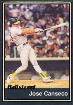 1991 Ballstreet #52 Jose Canseco Front