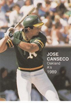 1989 Baseball's Best One (unlicensed) #1 Jose Canseco Front