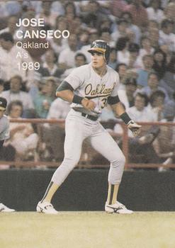 1989 Baseball's Best One (unlicensed) #9 Jose Canseco Front