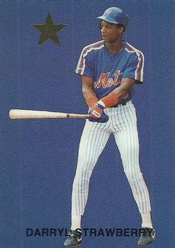 1989 Major League Superstars (unlicensed) #9 Darryl Strawberry Front