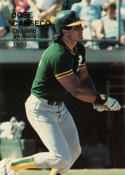 1989 Baseball's Top Twenty (unlicensed) #1 Jose Canseco Front