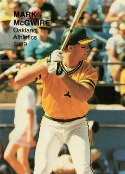 1989 Baseball's Top Twenty (unlicensed) #9 Mark McGwire Front