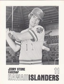 1977 Hawaii Islanders #NNO Jerry Stone Front