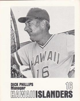 1977 Hawaii Islanders #NNO Dick Phillips Front