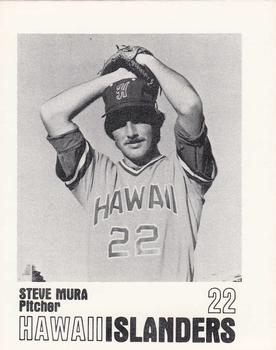 1977 Hawaii Islanders #NNO Steve Mura Front