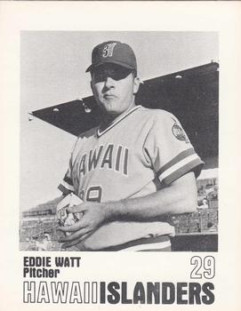 1977 Hawaii Islanders #NNO Eddie Watt Front