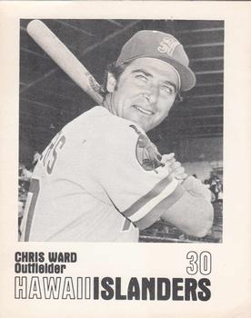 1977 Hawaii Islanders #NNO Chris Ward Front