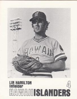 1977 Hawaii Islanders #NNO Lin Hamilton Front