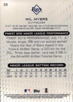 2013 Finest #33 Wil Myers Back