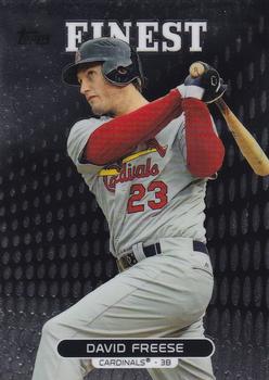 2013 Finest #17 David Freese Front