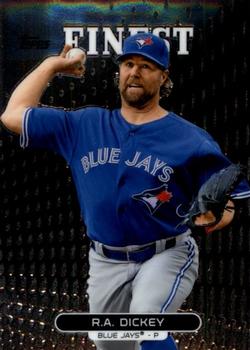 2013 Finest #74 R.A. Dickey Front