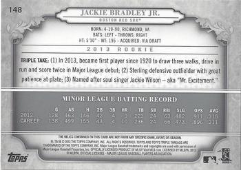 2013 Topps Triple Threads #148 Jackie Bradley Jr. Back