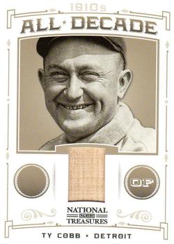 2012 Panini National Treasures - All Decade Materials #3 Ty Cobb Front