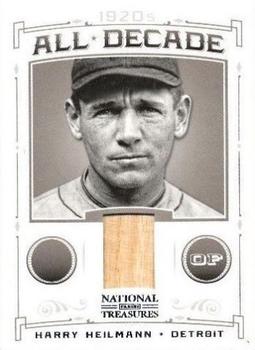 2012 Panini National Treasures - All Decade Materials #12 Harry Heilmann Front