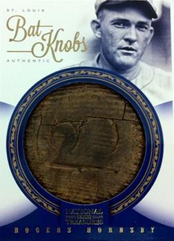 2012 Panini National Treasures - Bat Knobs #35 Rogers Hornsby Front