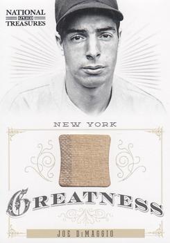 2012 Panini National Treasures - Greatness Materials #7 Joe DiMaggio Front