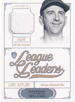 2012 Panini National Treasures - League Leaders Materials #20 Luke Appling Front