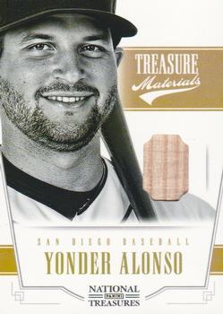 2012 Panini National Treasures - Treasure Materials #50 Yonder Alonso Front
