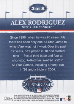 2008 Topps - All-Star Fanfest #3 Alex Rodriguez Back