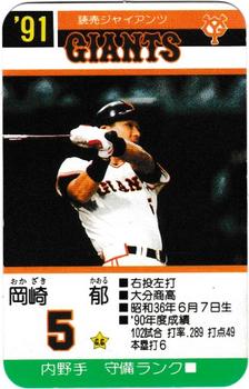 1991 Takara Yomiuri Giants #5 Kaoru Okazaki Front