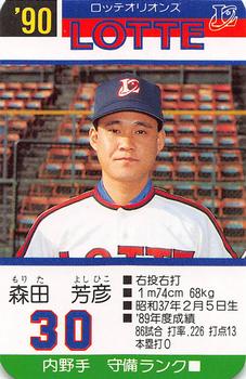 1990 Takara Lotte Orions #NNO Yoshihiko Morita Front