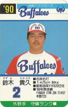 1990 Takara Kintetsu Buffaloes #2 Takahisa Suzuki Front