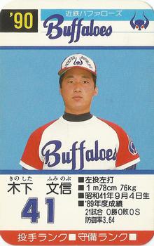 1990 Takara Kintetsu Buffaloes #41 Fuminobu Kinoshita Front