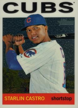 2013 Topps Heritage - Chrome #HC64 Starlin Castro Front