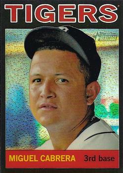 2013 Topps Heritage - Chrome Black Refractors #HC1 Miguel Cabrera Front