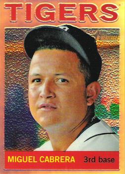 2013 Topps Heritage - Chrome Gold Refractors #HC1 Miguel Cabrera Front