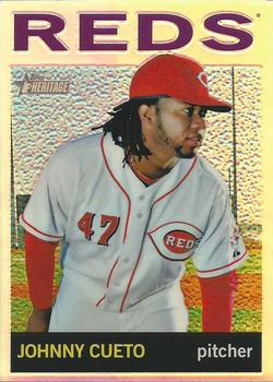 2013 Topps Heritage - Chrome Refractors #HC57 Johnny Cueto Front