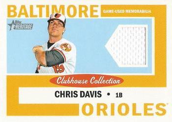 2013 Topps Heritage - Clubhouse Collection Relics #CCR-CD Chris Davis Front