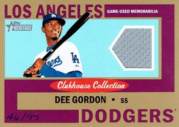 2013 Topps Heritage - Clubhouse Collection Relics #CCR-DG Dee Gordon Front