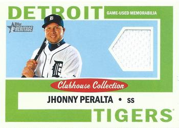 2013 Topps Heritage - Clubhouse Collection Relics #CCR-JPE Jhonny Peralta Front
