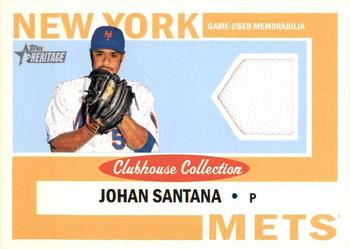 2013 Topps Heritage - Clubhouse Collection Relics #CCR-JS Johan Santana Front