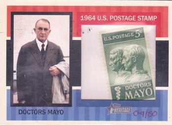 2013 Topps Heritage - Framed Stamps #64US-DM Doctors Mayo Front