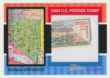 2013 Topps Heritage - Framed Stamps #64US-NS Nevada Statehood Front