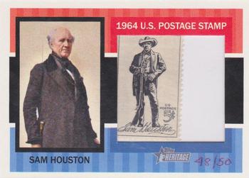2013 Topps Heritage - Framed Stamps #64US-SH Sam Houston Front