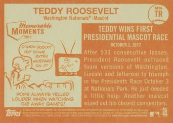 2013 Topps Heritage - Memorable Moments #MM-TR Teddy Roosevelt Back