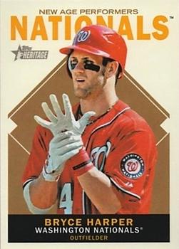 2013 Topps Heritage - New Age Performers #NAP-BH Bryce Harper Front