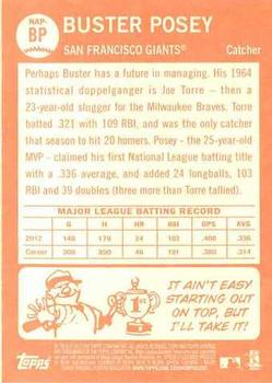 2013 Topps Heritage - New Age Performers #NAP-BP Buster Posey Back